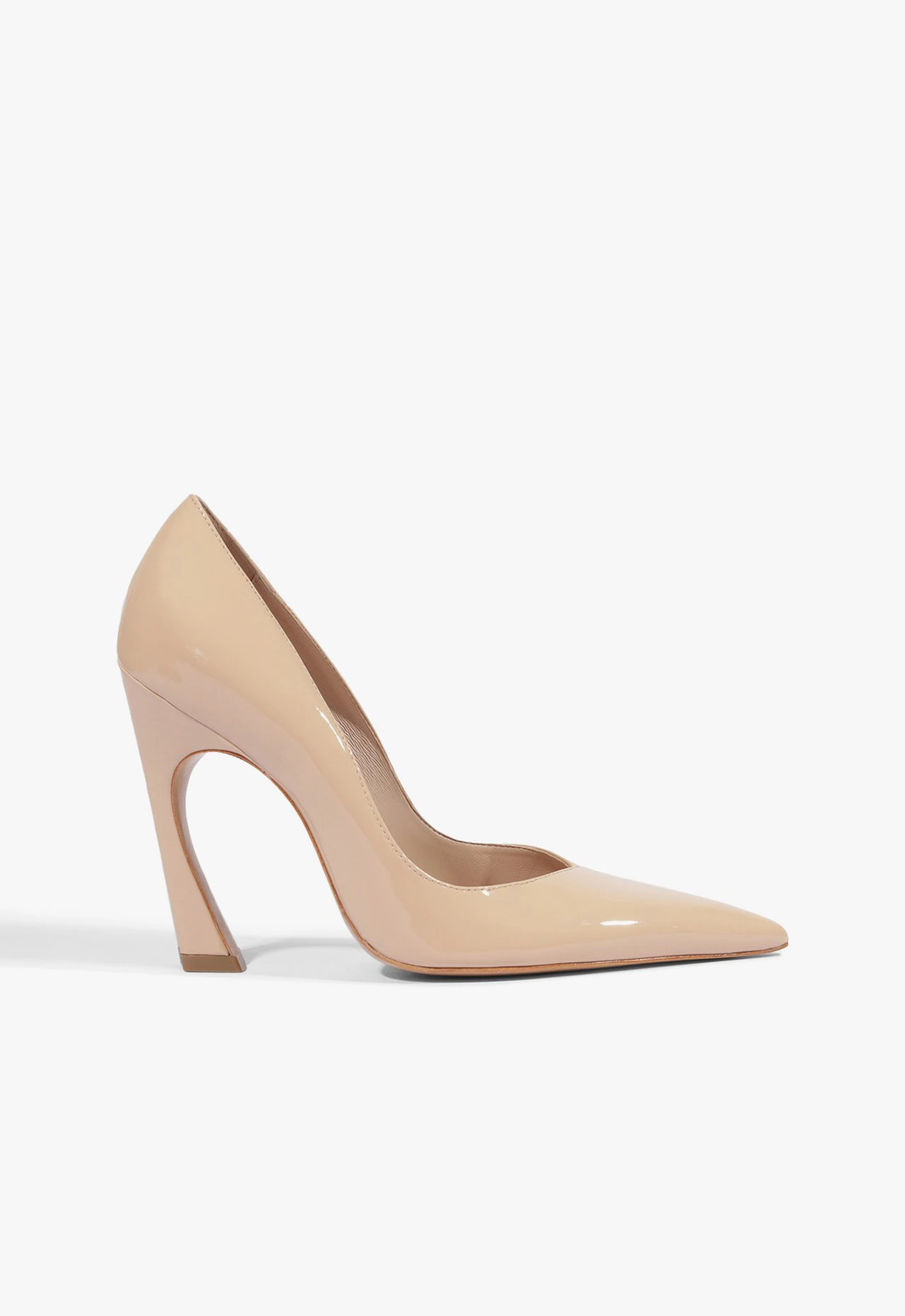 Scarpin Lexi Verniz Bico Fino Couro Rosa