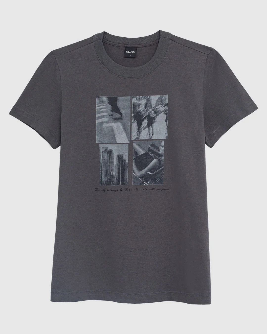Camiseta Feminina Estampa The City Belongs Malha Algodão - ENFIM