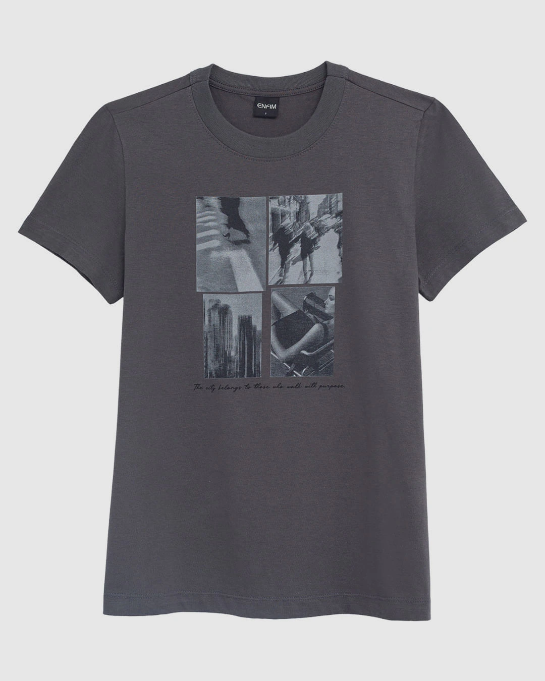 Camiseta Feminina Estampa The City Belongs Malha Algodão - ENFIM