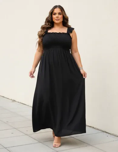 Vestido Longo Plus Size Lastex Barato Evangelico G1 G2 G3