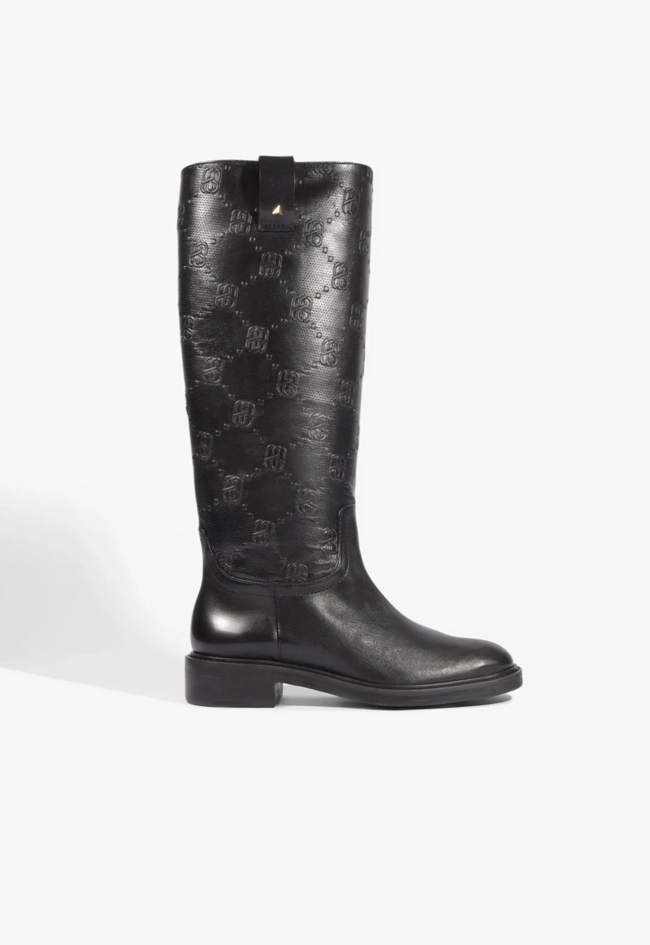 Bota Icon Hologram Couro Preta
