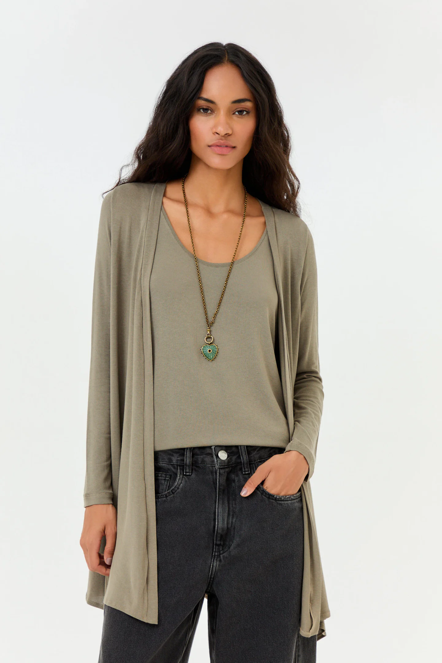 Cardigan Manga Longa