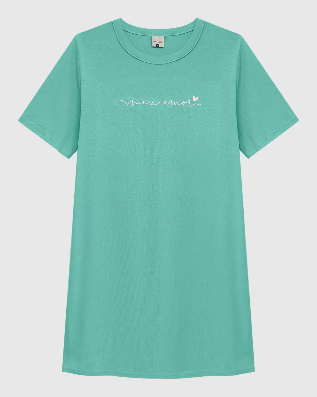 Camisola Feminina Estampa Frontal Em Malha Algodão