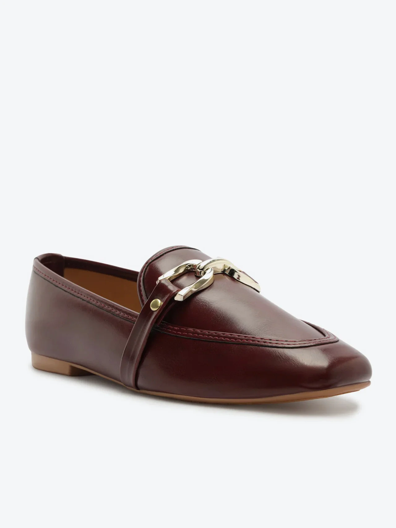 Mocassim Sola Flat Bridão Vermelho