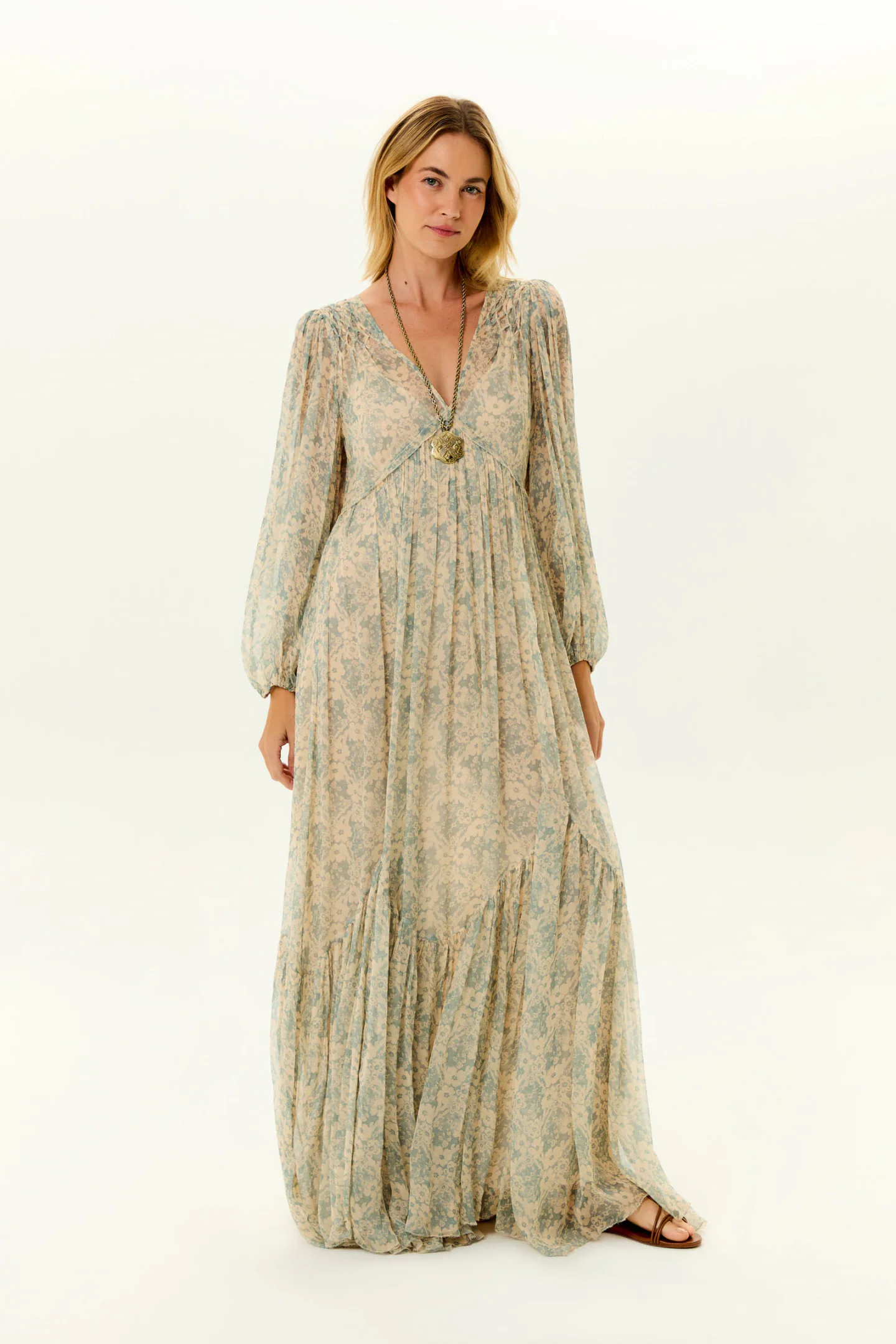 Vestido Longo Ggt Estampa Melissa