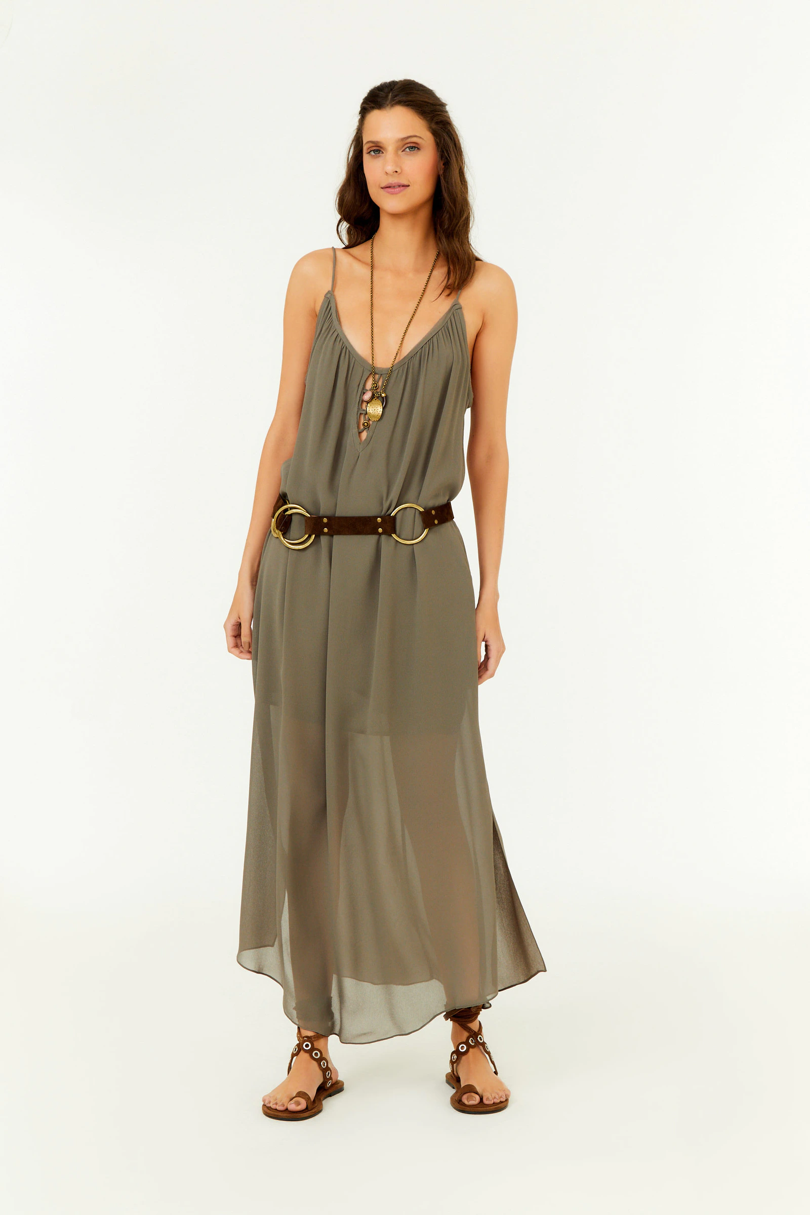 Vestido Midi Ggt Metais