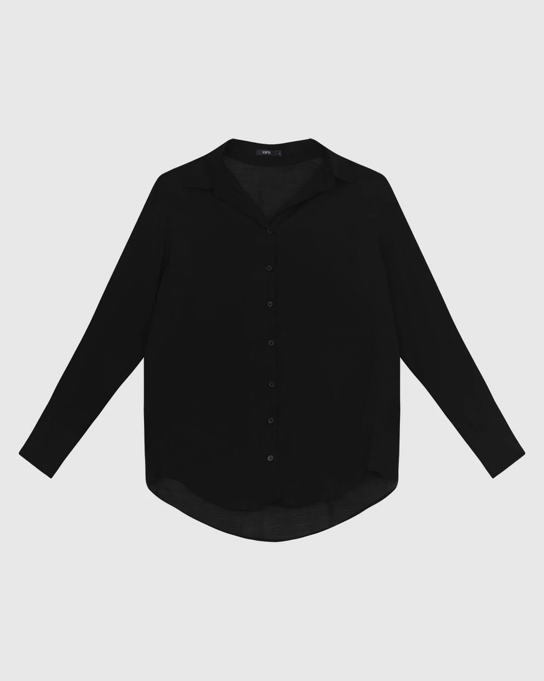 Camisa Tradicional Feminina Manga Longa Em Liocel - ENFIM