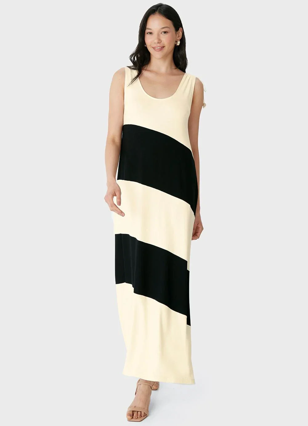 Malwee - Vestido Mídi em Moletinho Off White