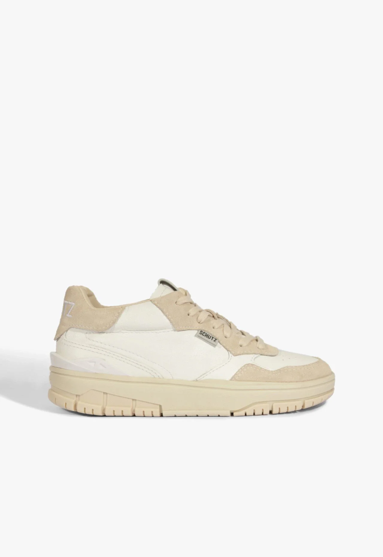 Tênis Runner Couro Camurça Branco
