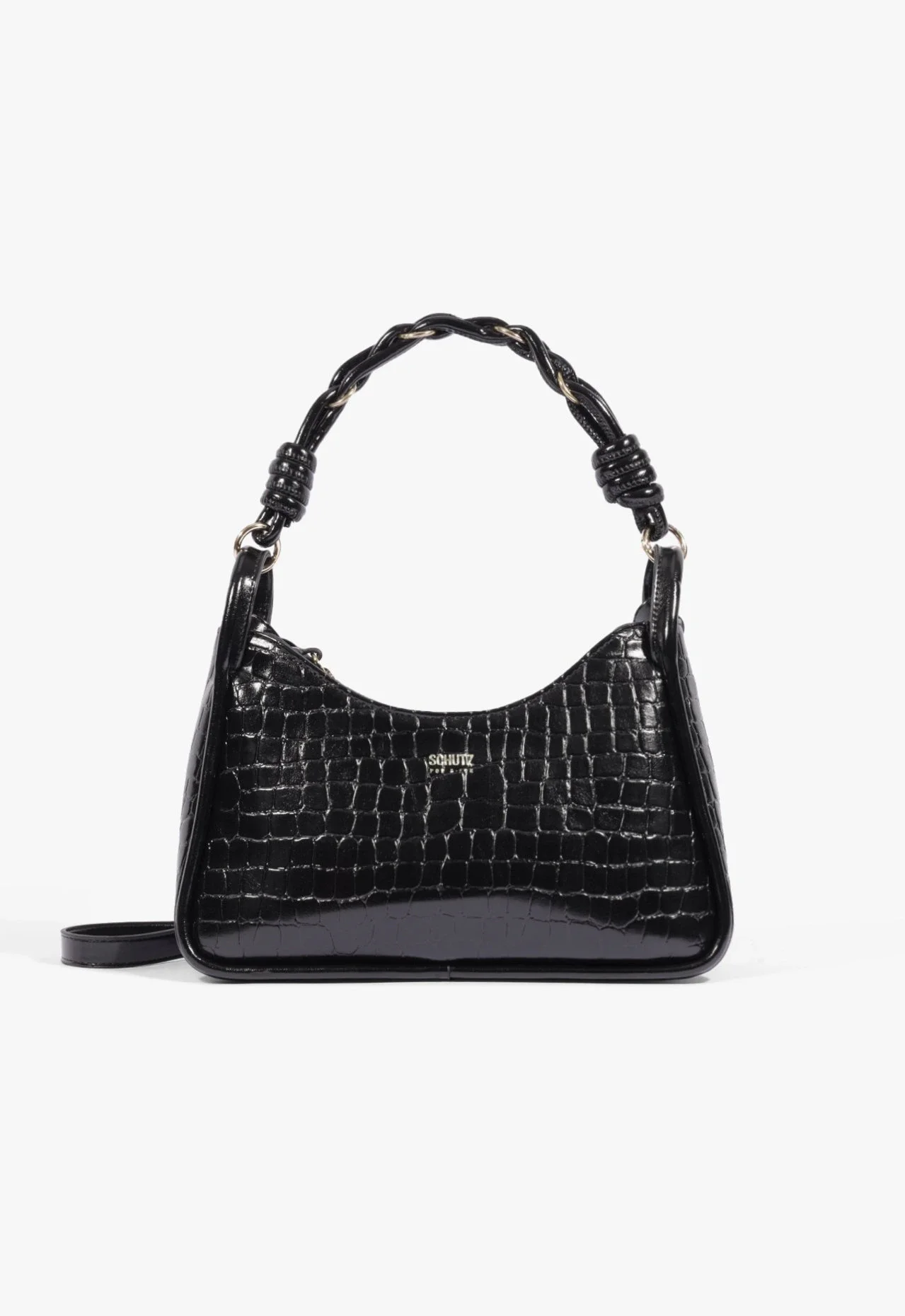 Bolsa Tiracolo Nice Média Preta
