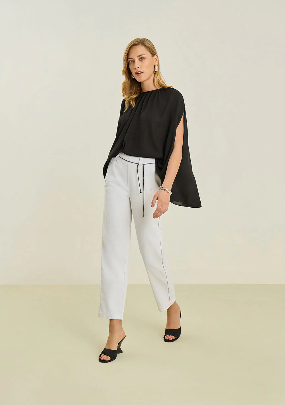 Calça Maria.Valentina Reta Alta Branco