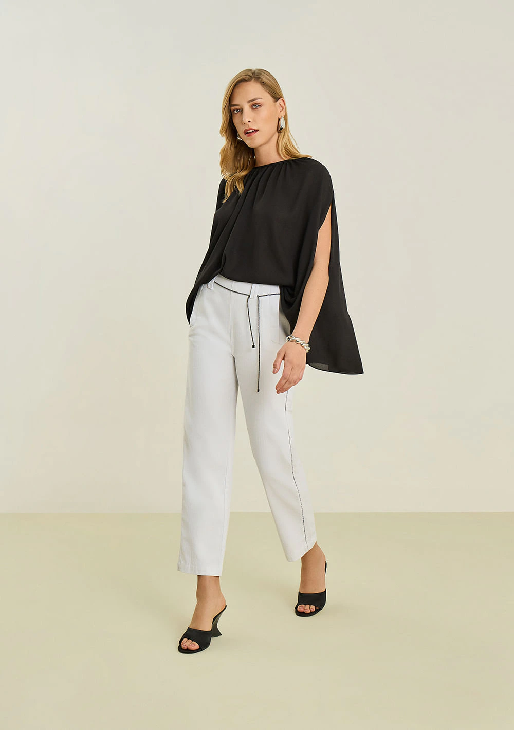 Calça Maria.Valentina Reta Alta Branco