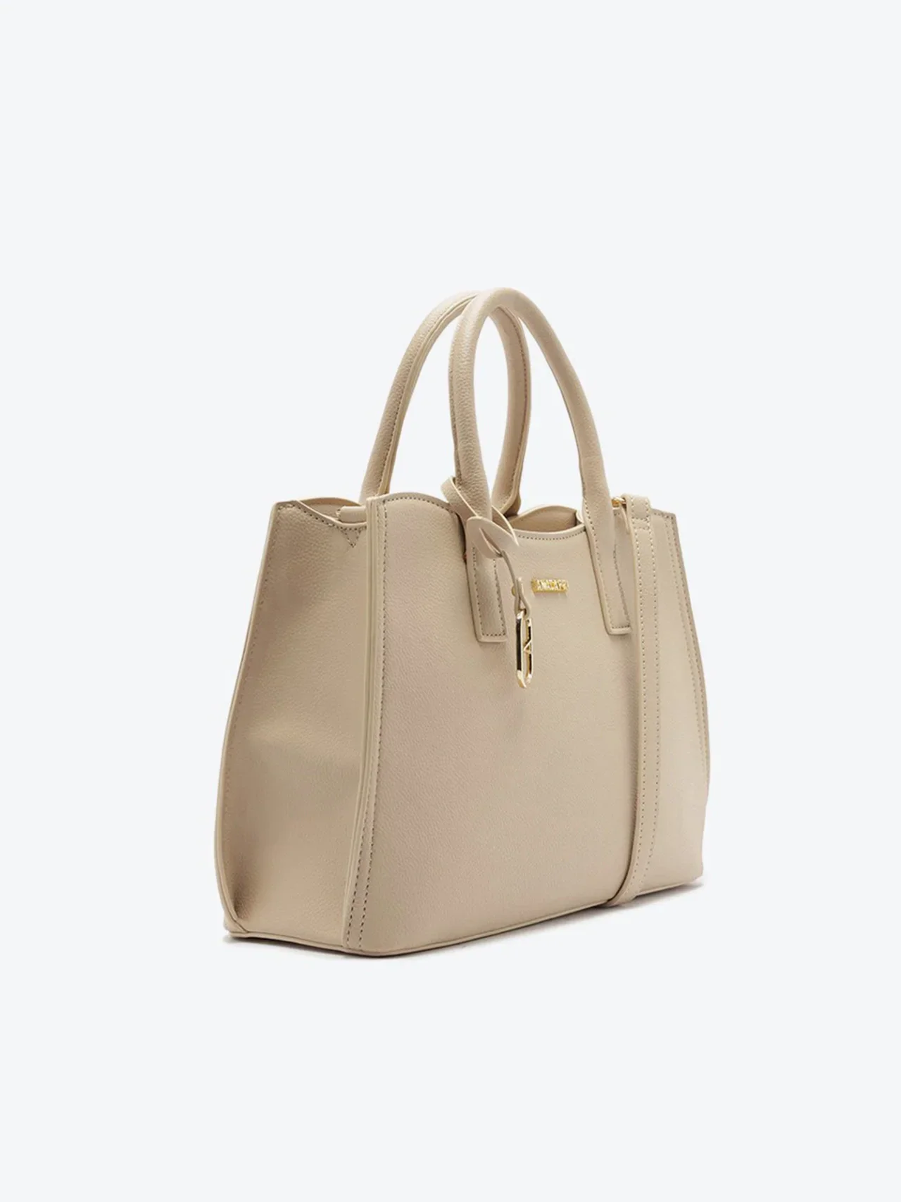 Bolsa Tote Média Floater Pingente Cápsula Cinza