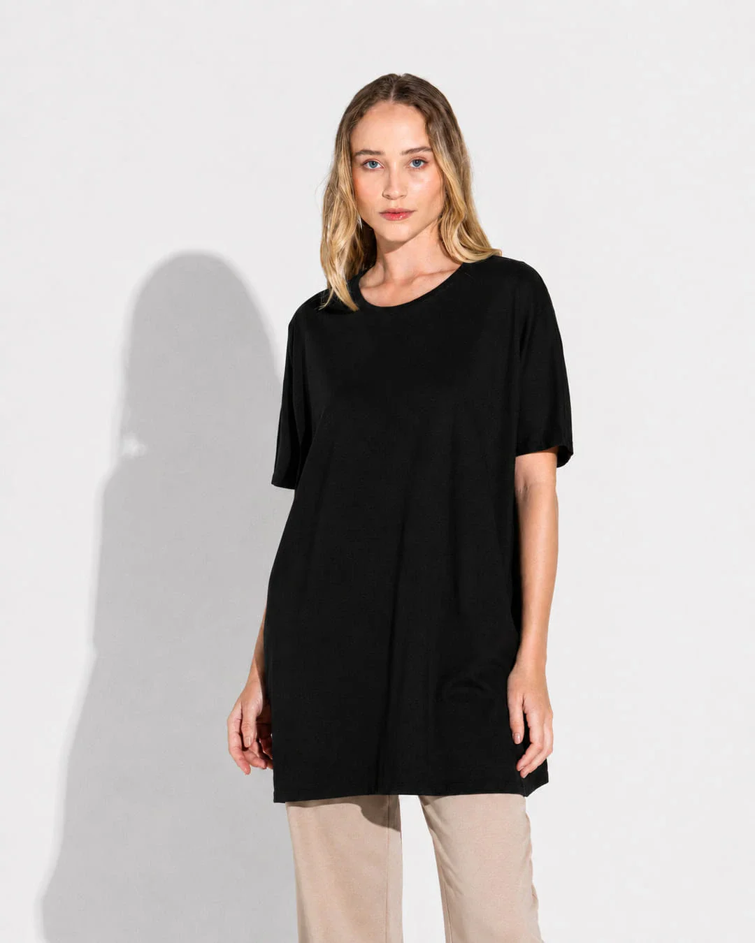 Camiseta Pima Oversized Feminina