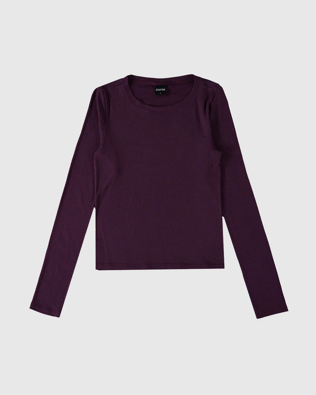 Blusa Básica Feminina Decote Canoa Em Malha Viscose Canelada - ENFIM