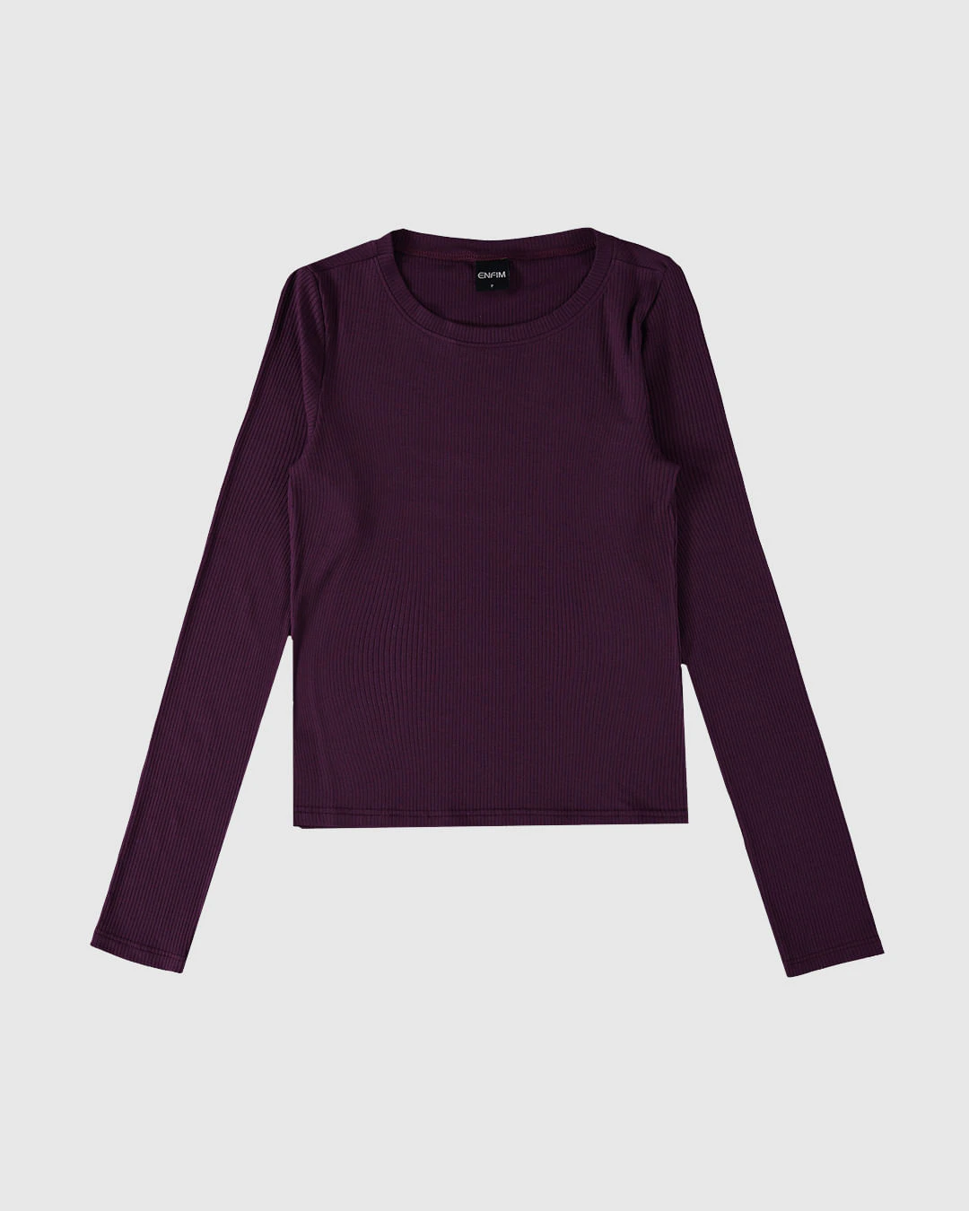 Blusa Básica Feminina Decote Canoa Em Malha Viscose Canelada - ENFIM