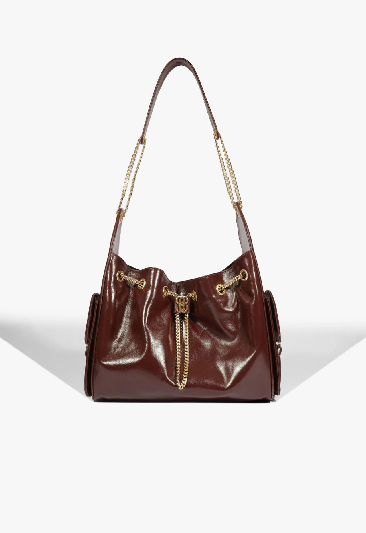 Bolsa Shoulder Lilibet Média Couro Vinho