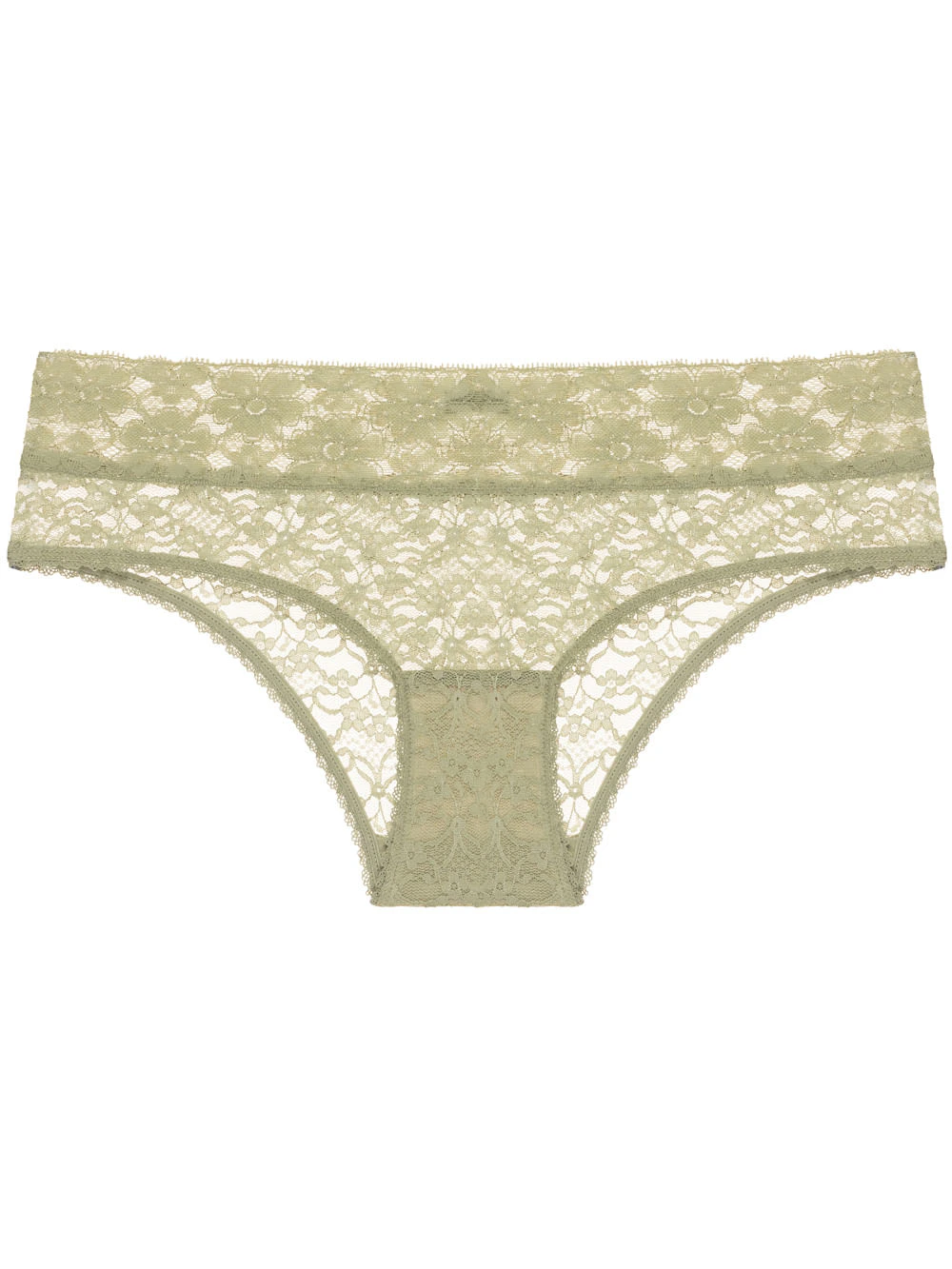 Calcinha Caleçon Renda Sweet Lace Verde Oliva