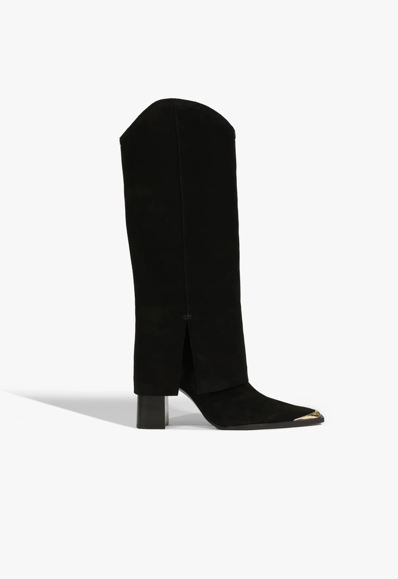 Bota Raffaela Up Cloak Camurça Preta
