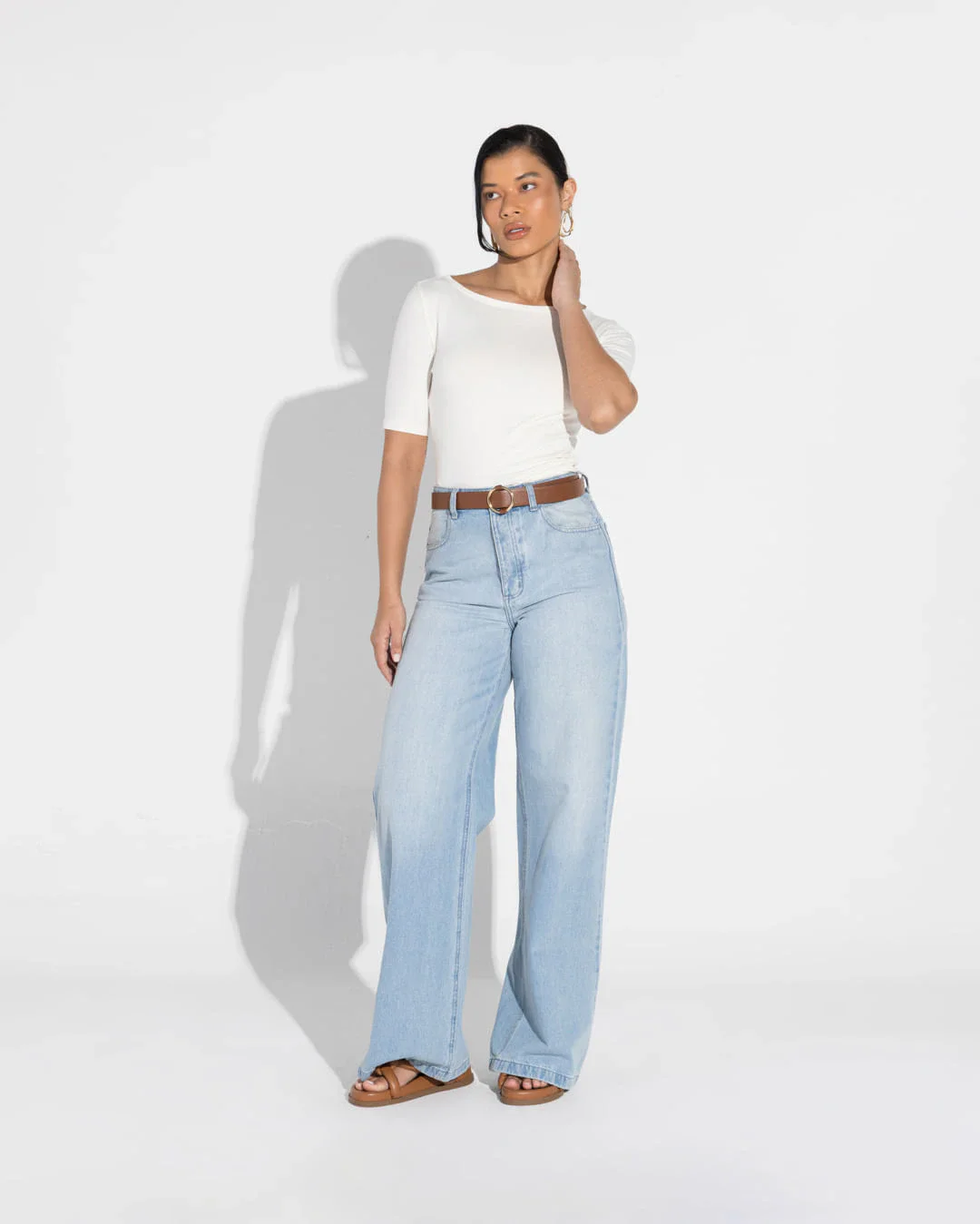 Blusa Cotton Pima Decote Canoa Feminina
