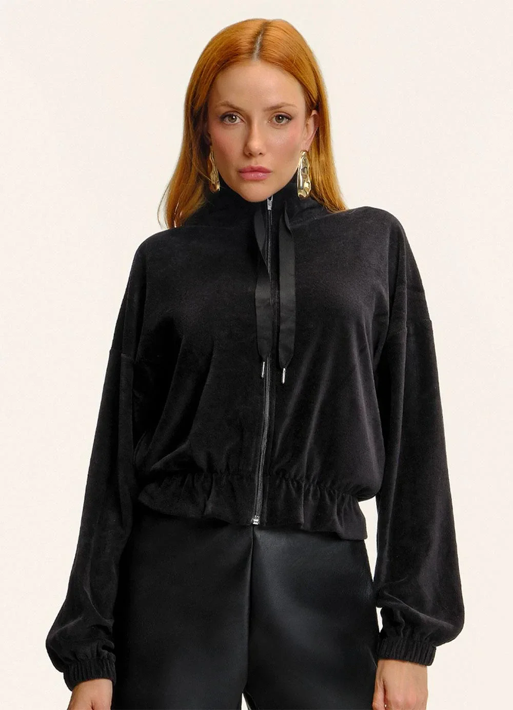 Endless - Jaqueta Plush Feminina Preto