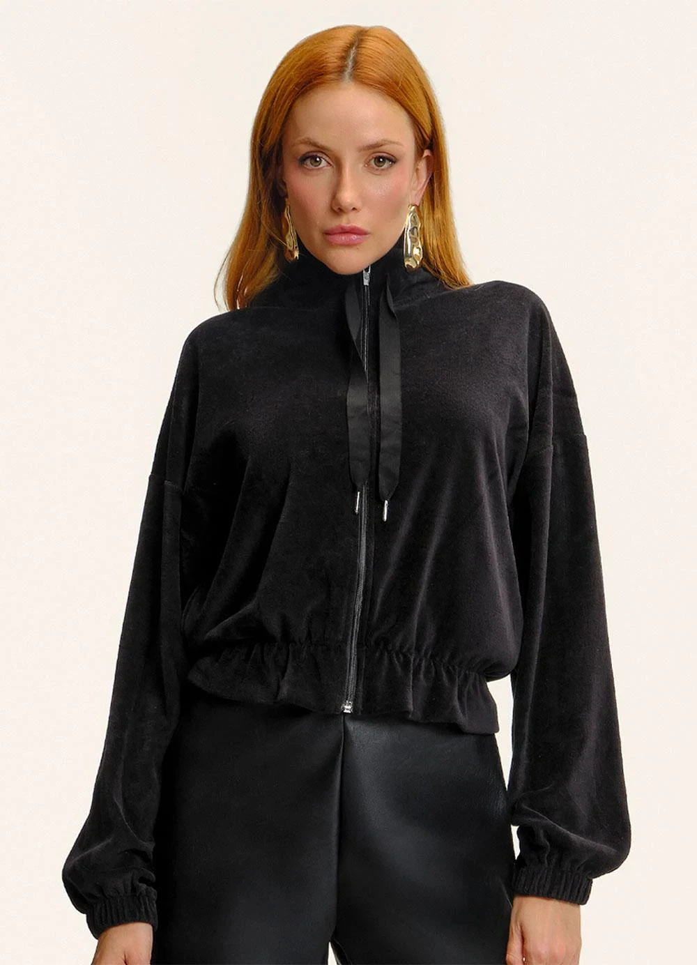 Endless - Jaqueta Plush Feminina Preto