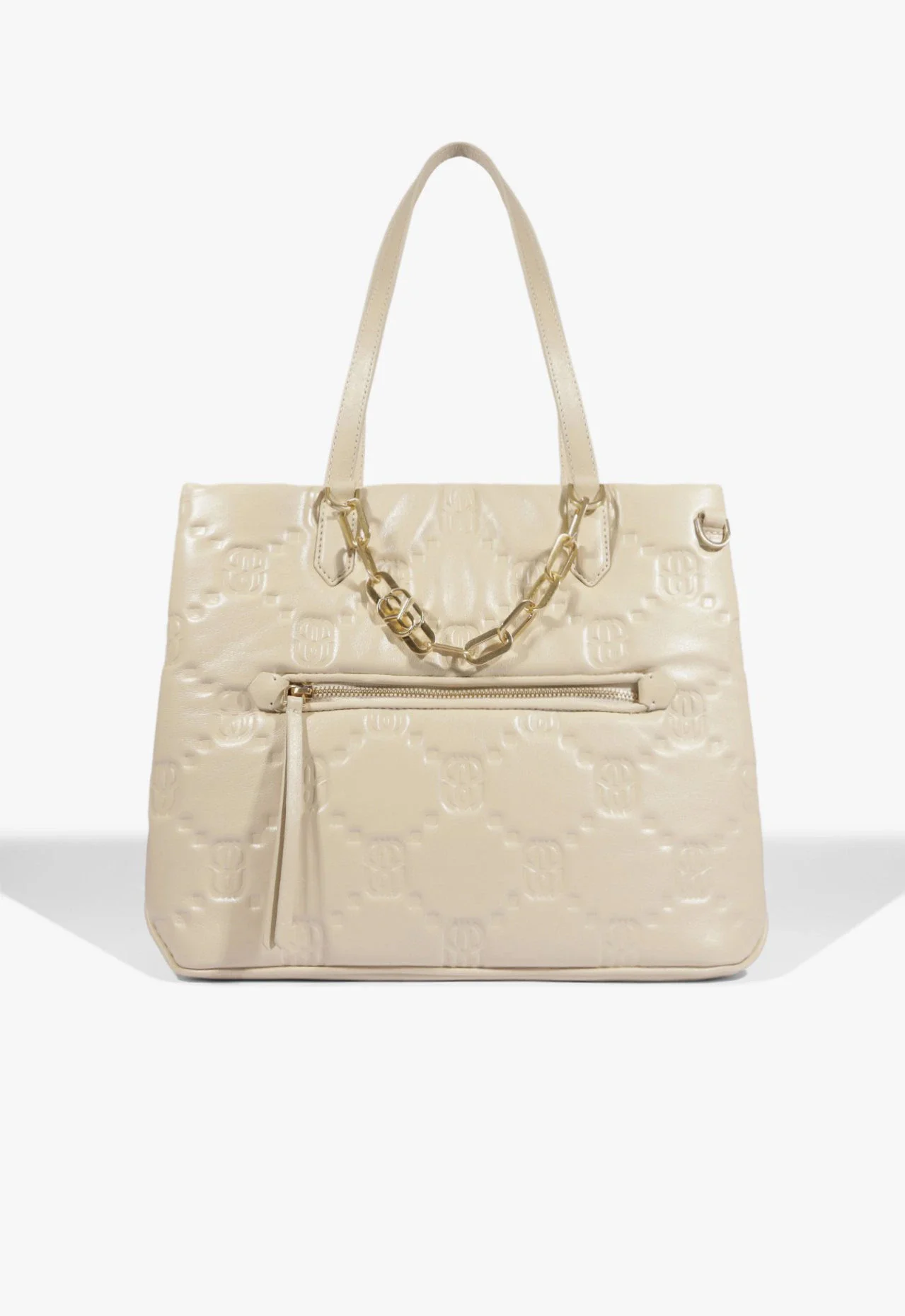Bolsa Tote Grande Couro Branca