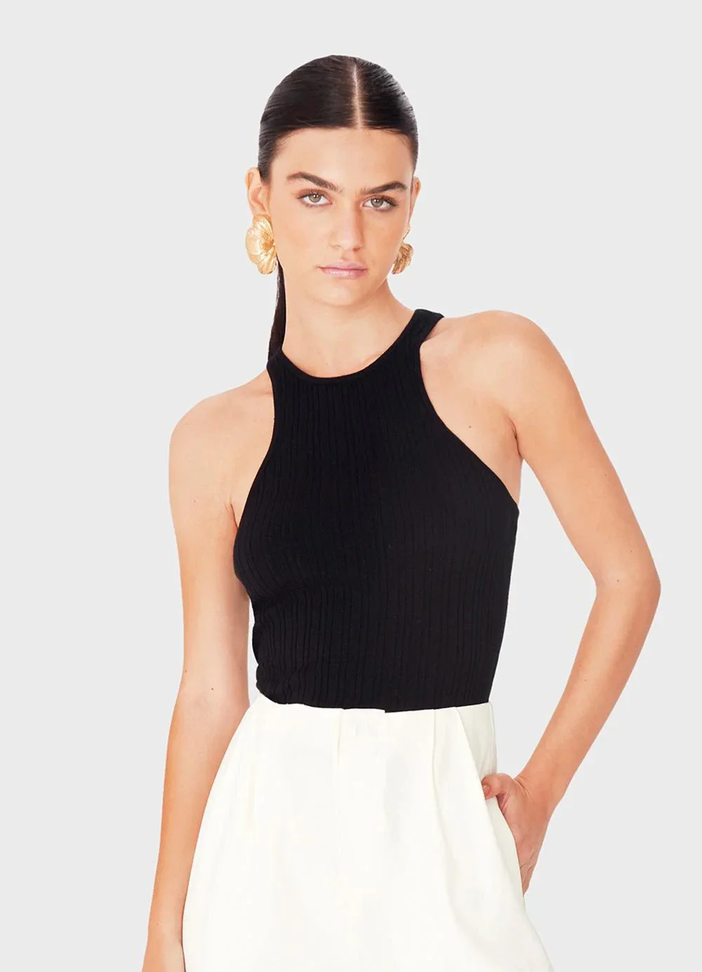 Enfim - Blusa Justa em Tricot Preto