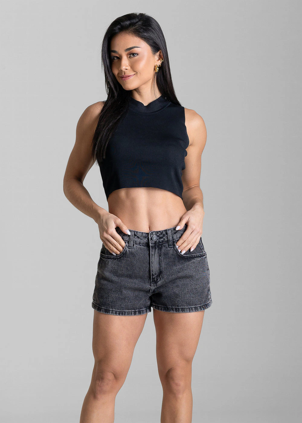 Shorts Jeans Sawary - 283084 PRETO