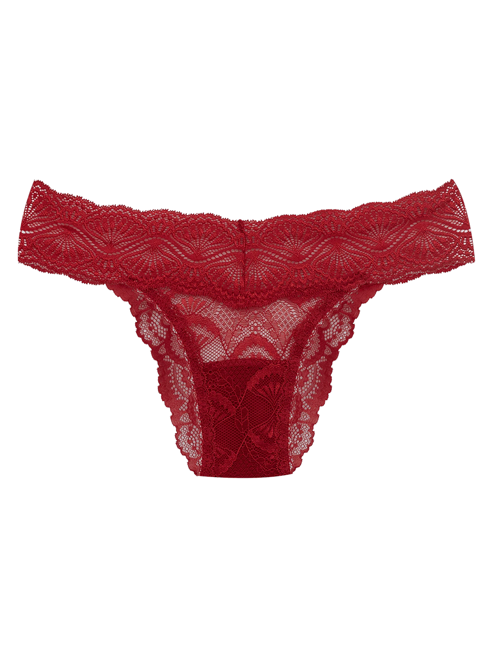 Calcinha Biquíni Renda Shiny Love Vermelho