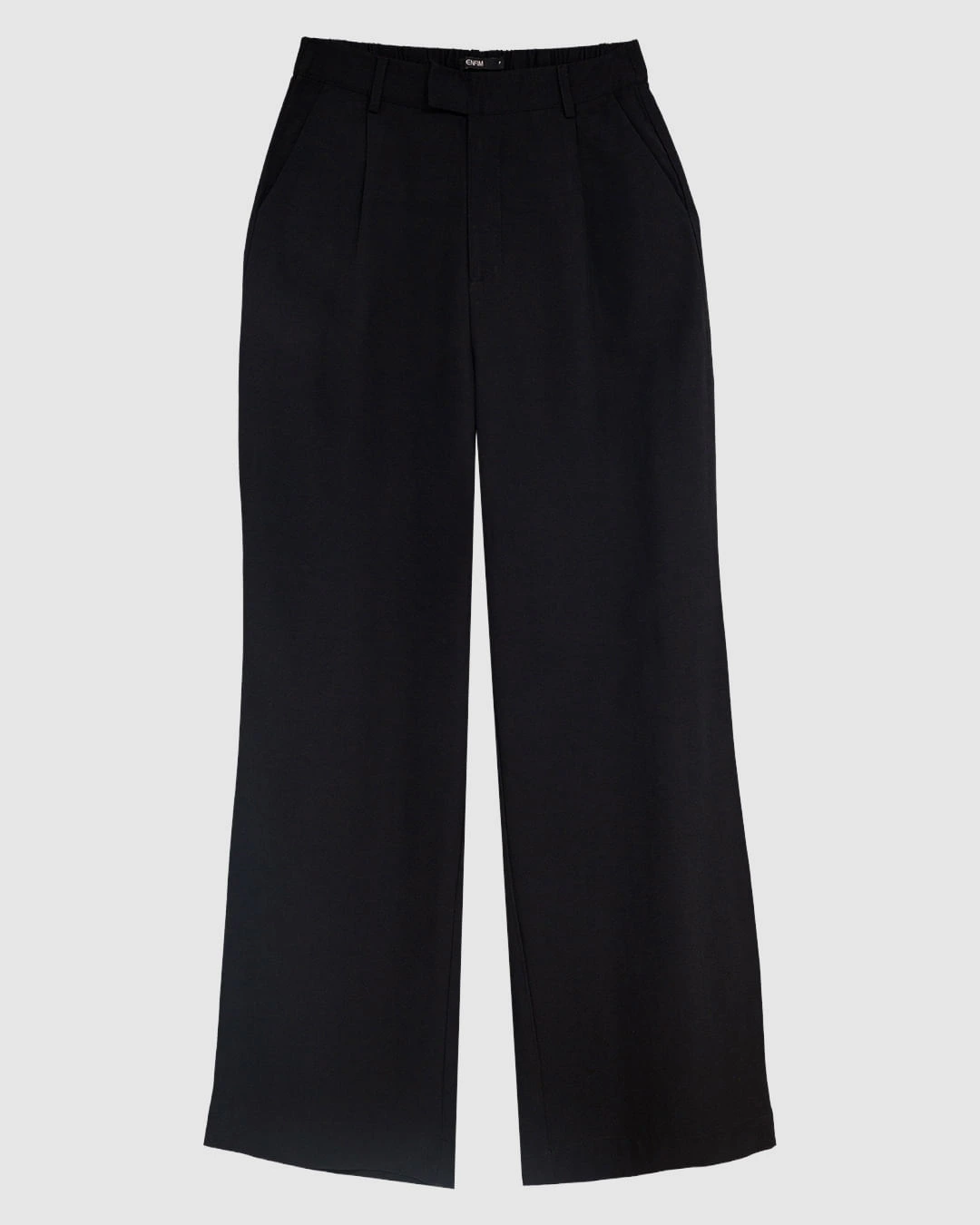 Calça Feminina Alfaiataria Pregas Bolso Faca Tecido Viscose Sarjada - ENFIM