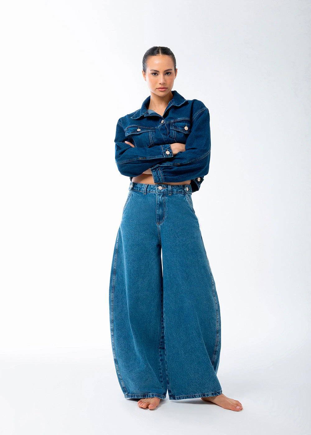 Calça Jeans Sawary Balloon - 283738 AZUL
