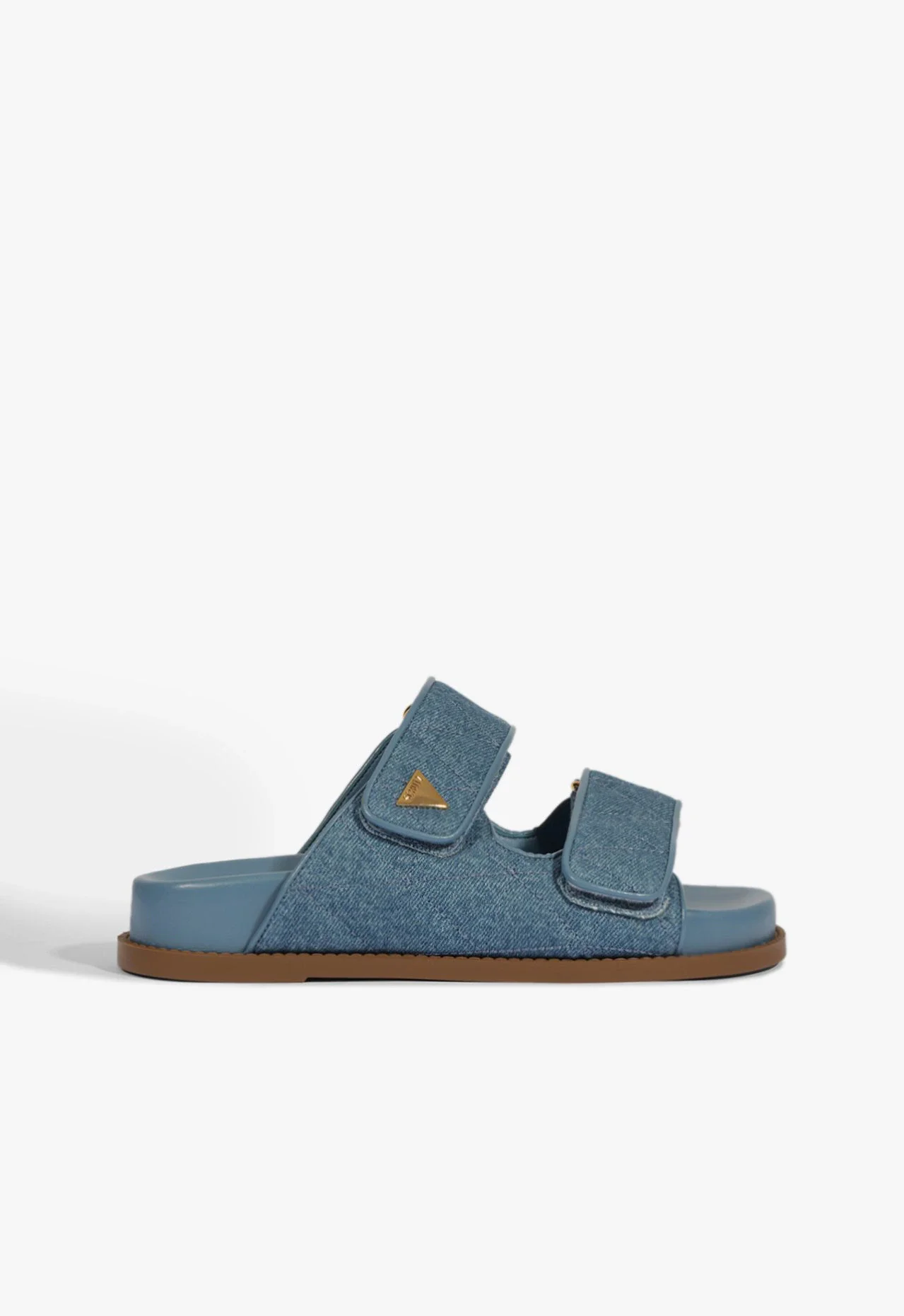 Papete Bico Redondo Jeans Azul