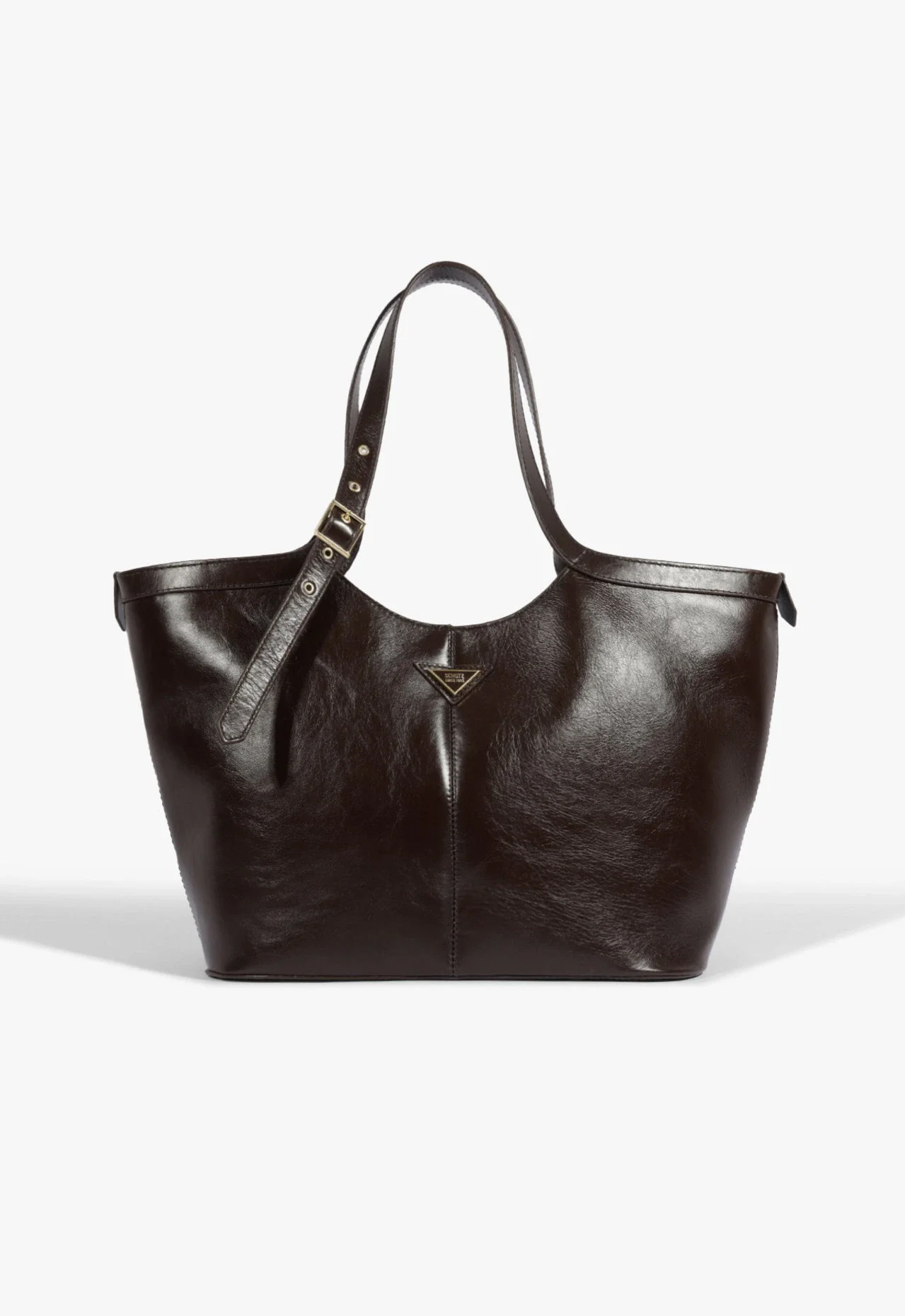 Bolsa Shopping Yani Grande Couro Marrom