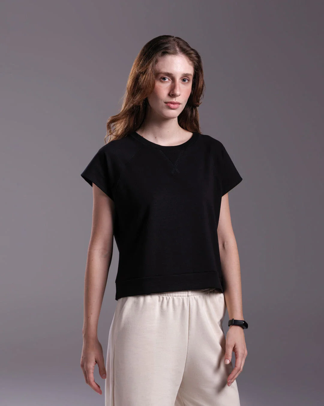 Tech T-Shirt Moletom Stretch Noliquid Feminina - BASICAMENTE