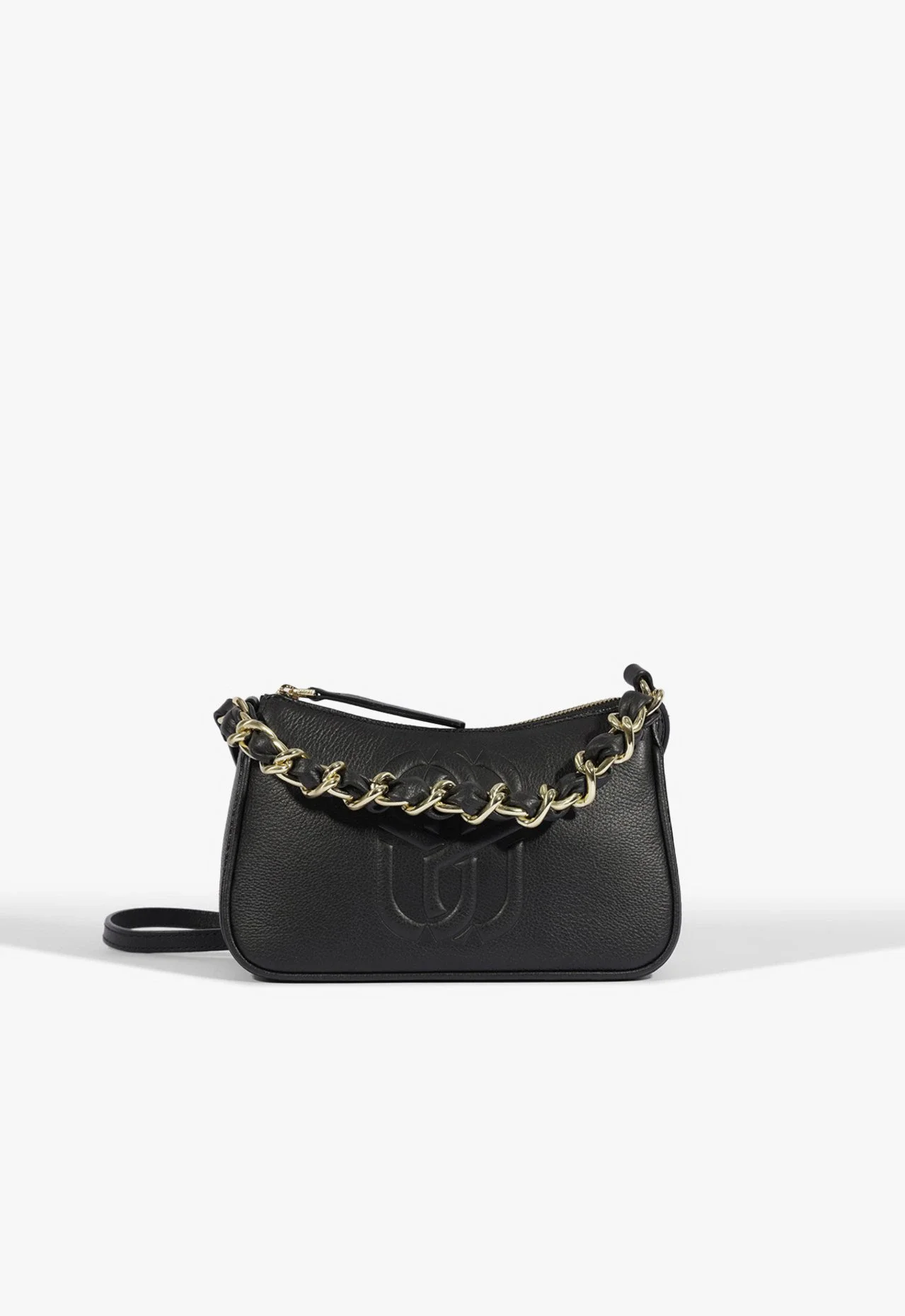 Bolsa Tiracolo Daphne Couro Preta