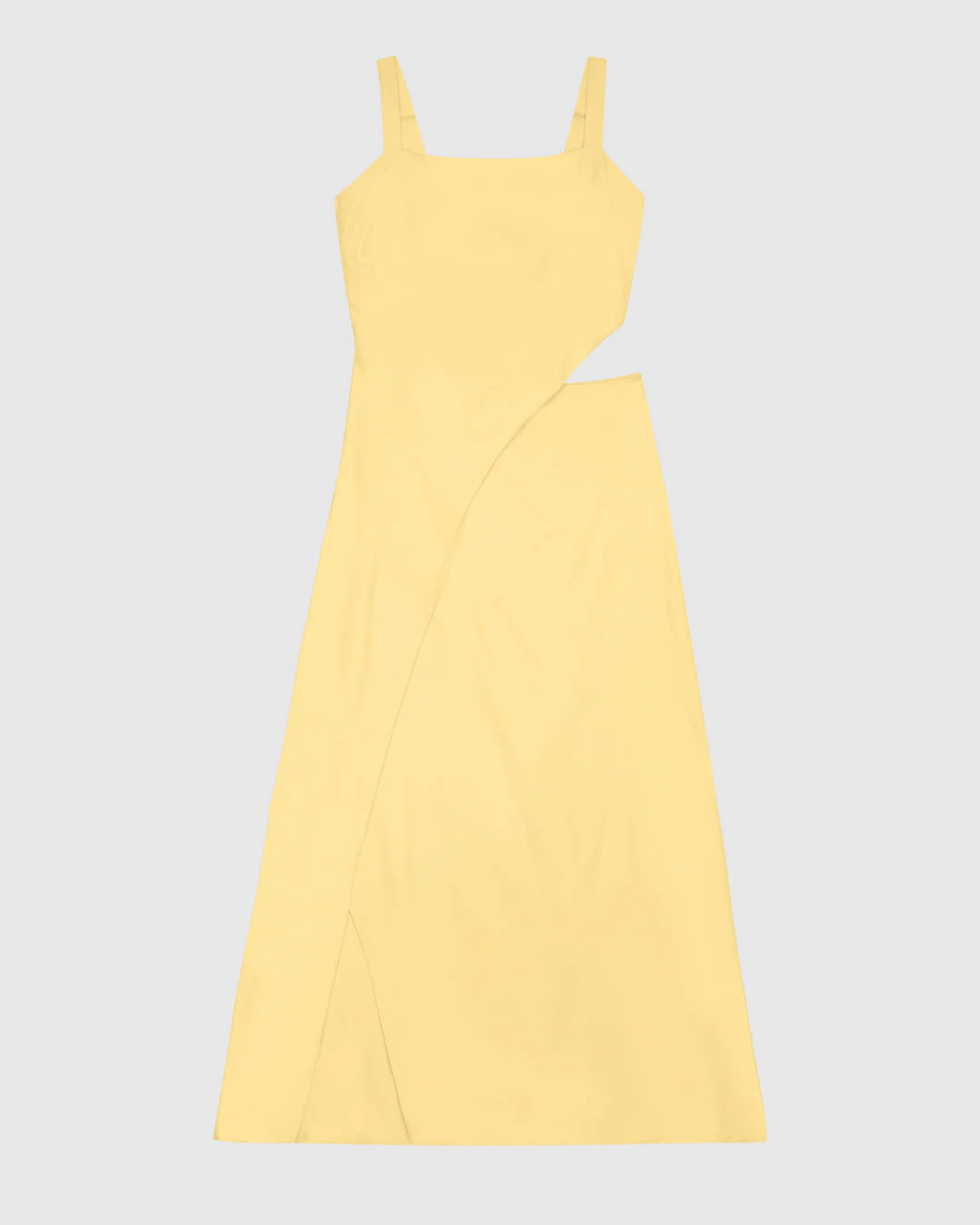 Vestido Midi Feminino Evasê Detalhe Cut Out Em Crepe De Viscose - ENFIM