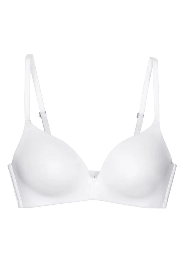 Sutiã Triângulo Bojo Essentials Microfibra Branco