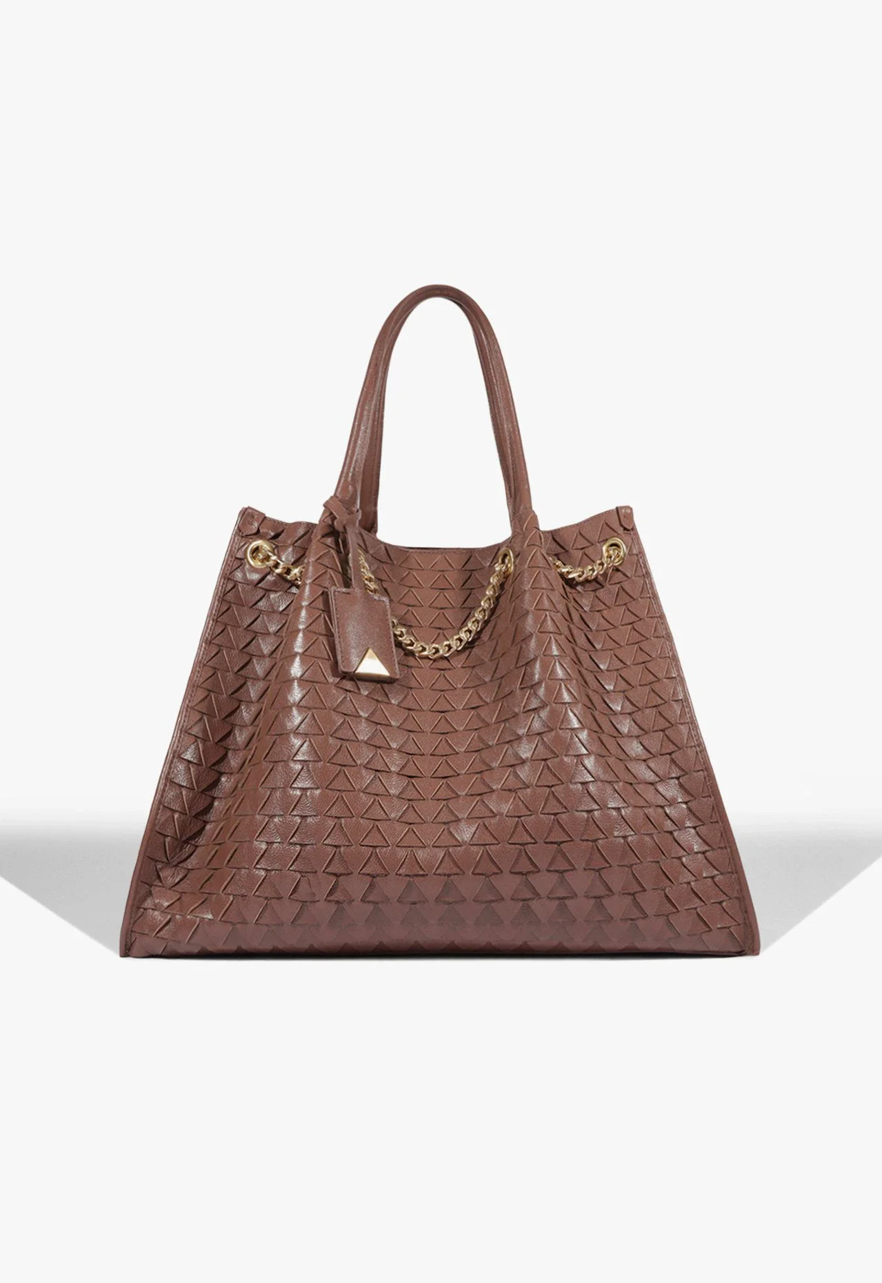 Bolsa Tote Rebecca Grande Couro Marrom