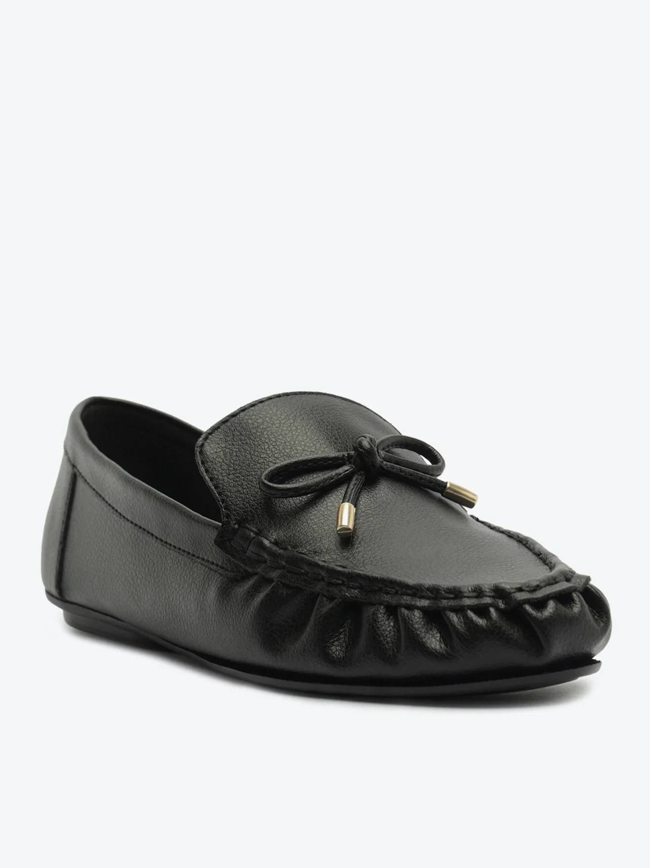 Mocassim Gardena Laço Preto