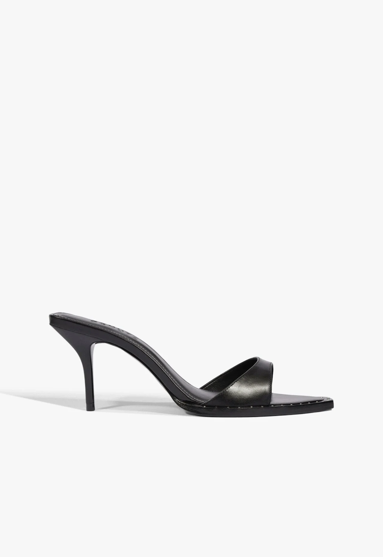Tamanco Casual Bold Salto Alto Preto