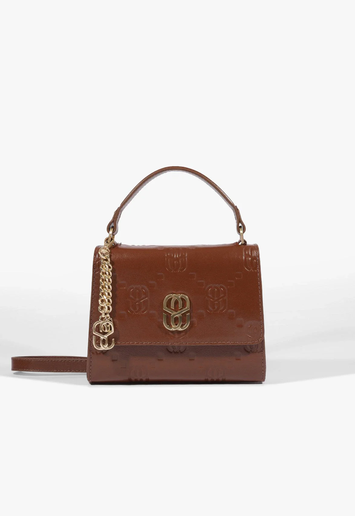 Bolsa Cherie Pequena Couro Marrom