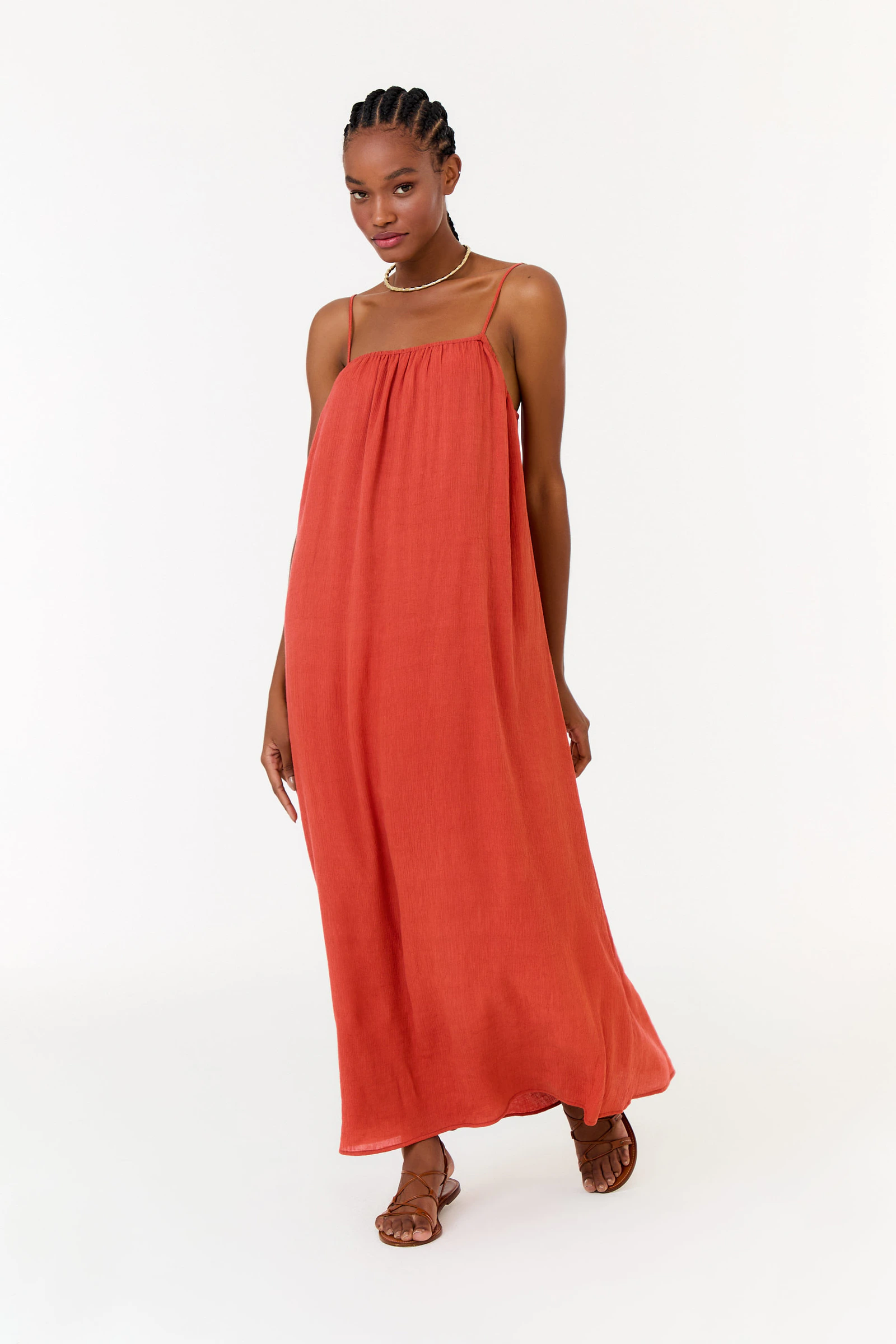 Vestido Midi Cava Reta