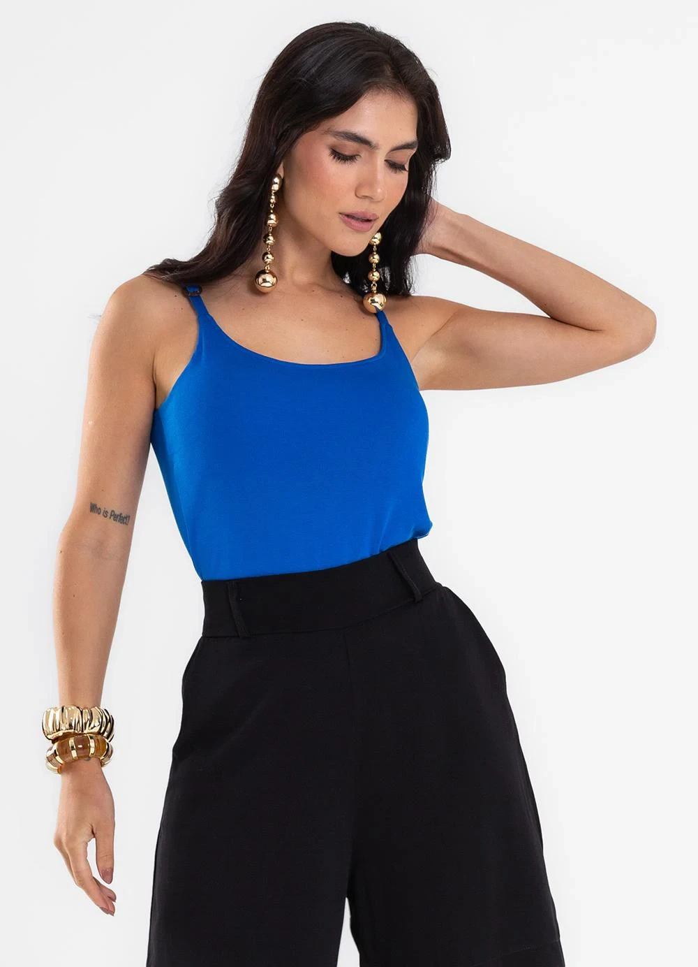 Rovitex - Regata Feminina Visco Tricot Azul