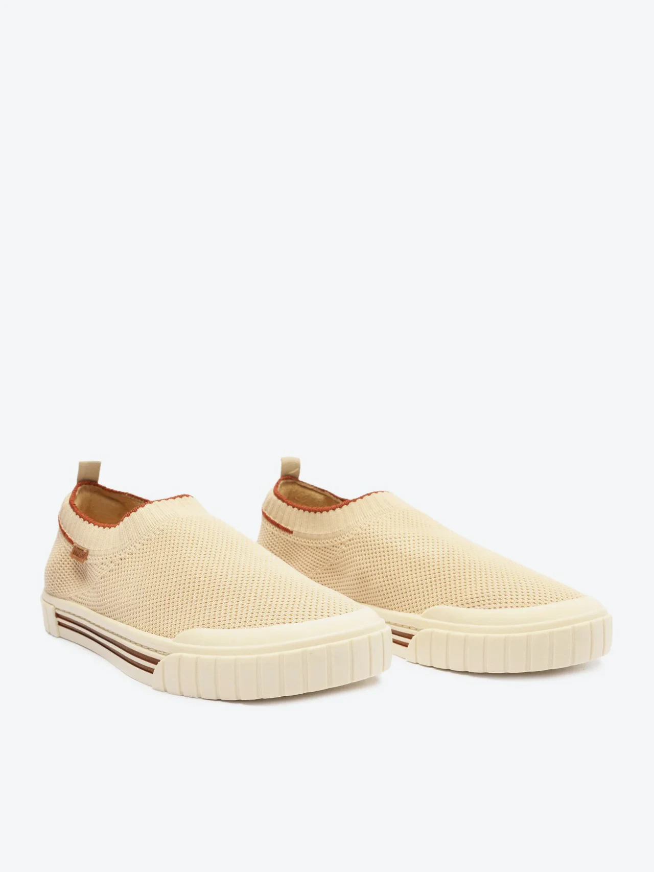 Tênis Slip On Knit Alê Bege