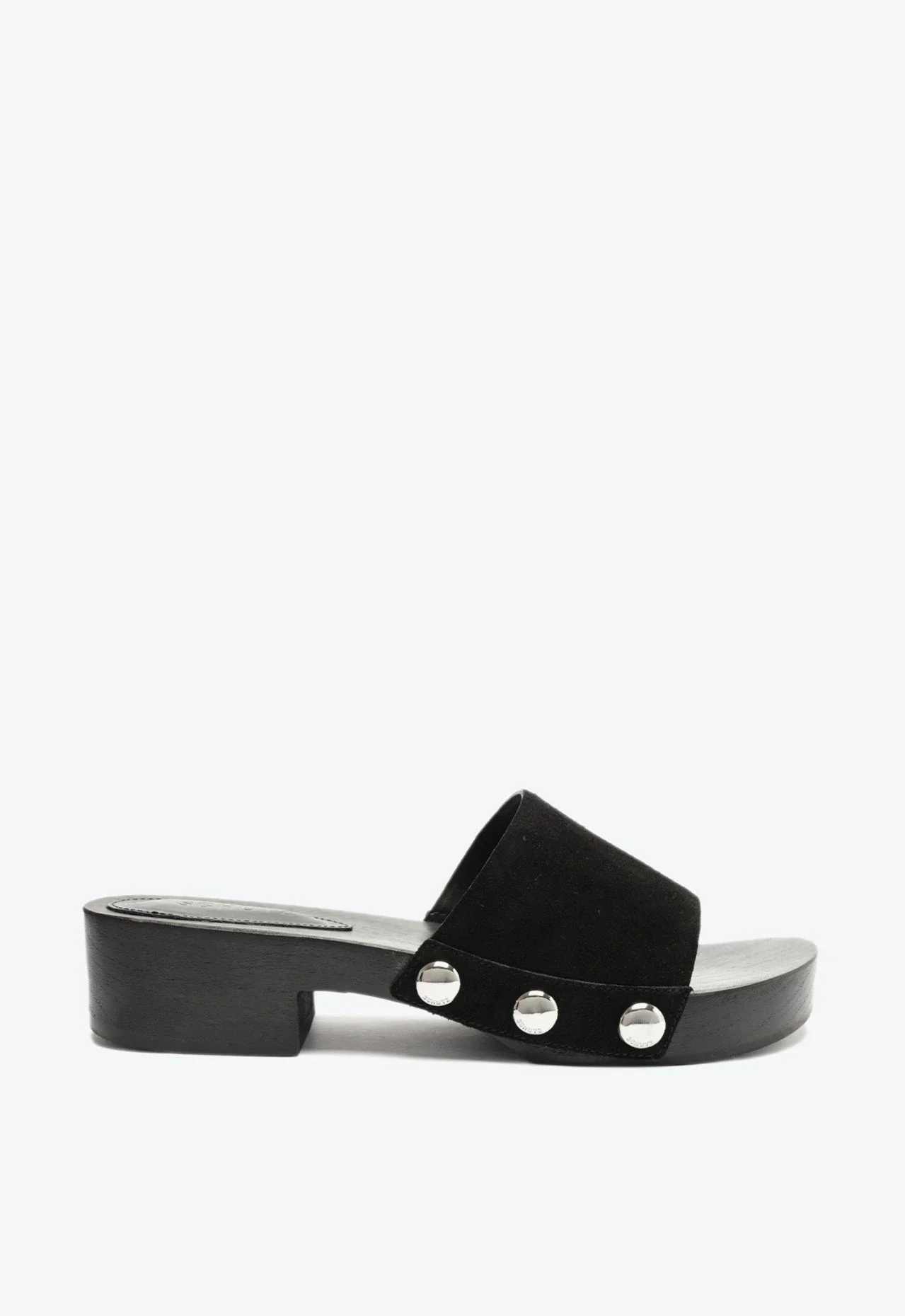 Tamanco Clog Camurça Preto