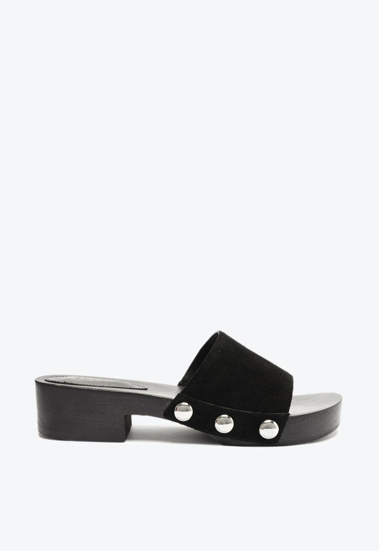 Tamanco Clog Camurça Preto