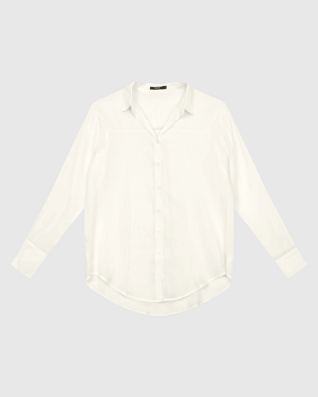 Camisa Tradicional Feminina Manga Longa Em Liocel - ENFIM