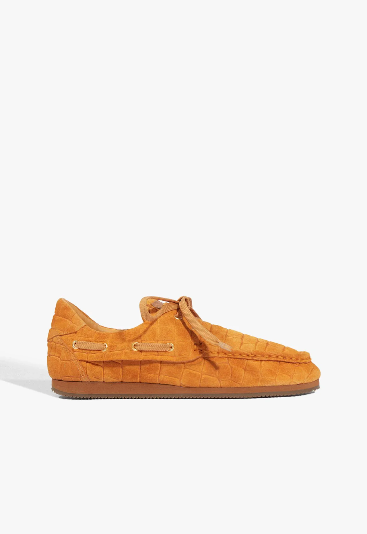 Mocassim Sam Boat Camurça Marrom Caramelo