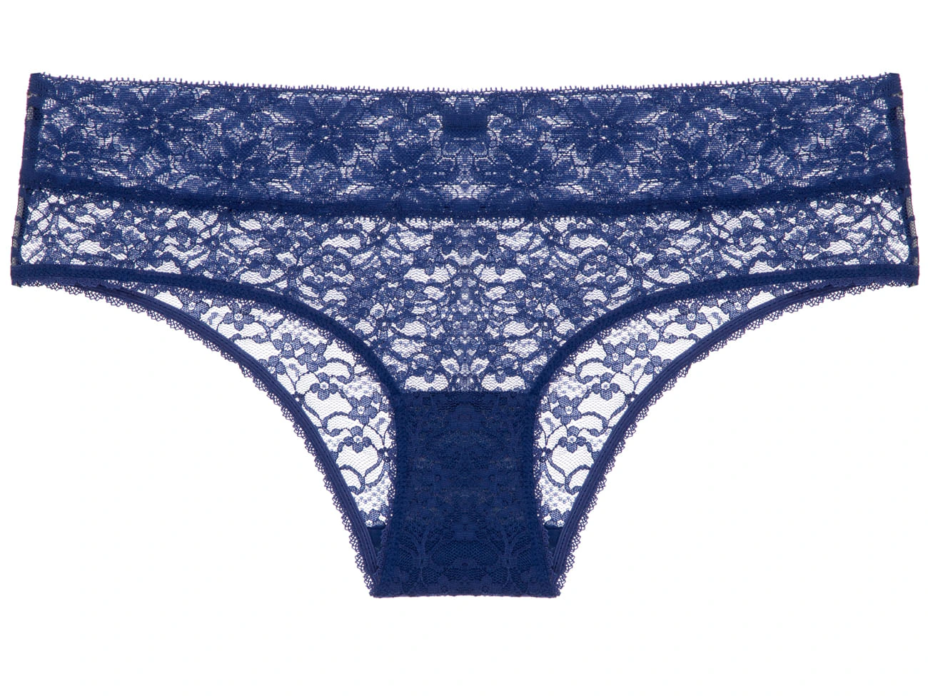 Calcinha Caleçon Renda Sweet Lace Azul Indigo